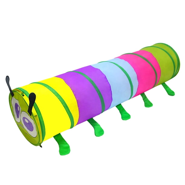 Juguete de Campaña Infantil de de Oruga Multicolor Casa de Juego Plegable para Bebés SM SunniMix Juguete de tienda de túnel para niños