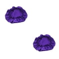 thumbnail image 3 of Wosthever 1 pieza de gorro de pelo de una sola capa de satén elástico cómodo gorro de baño de cúpula turbantes envolturas de pelo para Type1 NO1, 3 of 6