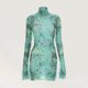 thumbnail image 4 of Vestido transparente de malla para mujer, vestido corto ajustado elegante, ajustado, ajustado, vestido de fiesta para discoteca, 4 of 6