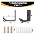thumbnail image 2 of 4 Pcs Jack Stands Wall Mount Organizer, Car, 2 of 8