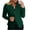 Green, variant on YYDGH Womens Zip up Open Front Blazers Casual Long Sleeve Mock Neck Blazer Jackets Solid Color Work Suit Coat Pink S