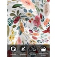 thumbnail image 7 of Watercolor Flowers Cloth Napkins Set of 6 Reusable Dinner Napkins, Farmhouse Spring Floral Botanical Cocktail Napkin Washable Table Napkins for Wedding/Holiday Party/Baby Shower 20"x20", 7 of 7