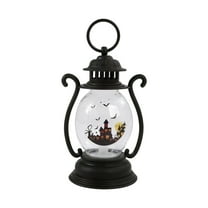 Cheapark Halloween Pumpkin Lantern With Flickering Led Candle,Vintage Mini Pumpkin Lights ，Decor Gifts Indoor Porch Garden Lantern Halloween Party Hanging Lanterns