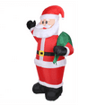 thumbnail image 3 of Tcbosik 6.4ft Christmas Inflatable Santa with Gift Bag, Blow Up Claus Decor with LED Lights and Built-in Air Blower, IP44 Weatherproof Garden Lawn Winter Xmas Decoration, Easy Assembly, Red, 3 of 10