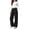 Black, variant on yillto Girls Fleece Sweatpants Wide Leg Baggy Elastic Waist Fall Winter Casual Warm Sweat Pant 5-15T