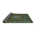 thumbnail image 2 of Ahgly Company Indoor Square Persian Turquoise Blue Traditional Area Rugs, 7' Square, 2 of 4