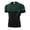 Green, variant on EANJE Men's Short Sleeve Compression Shirt, Moisture Wicking Athletic Workout T‑Shirt Color Block Performance Sports Top for Gym Running Training Red M