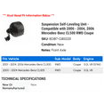 thumbnail image 2 of Suspension Self-Leveling Unit - Compatible with 2000 - 2004, 2006 Mercedes-Benz CL500 RWD Coupe 2001 2002 2003, 2 of 2