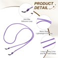 thumbnail image 3 of Uxcell 12 Pcs Correa de Gafas de Nylon Trenzada, Correa de Gafas de 28 Pulgadas con Bucles de Silicona, Cuerdas para Sujetar Gafas Antipérdida Alrededor del Cuello, Púrpura, 3 of 7