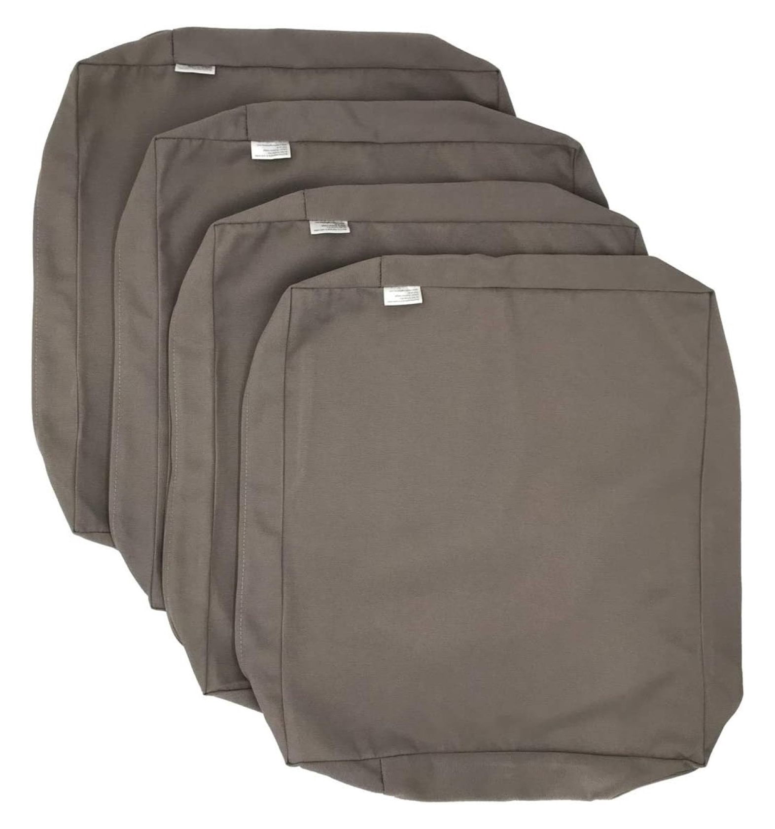 LXKJ Indoor Outdoor Water High UV Resistant Patio Chair Cushion Cover (Timeless Taupe, 22"x22"x4" (4 Covers))