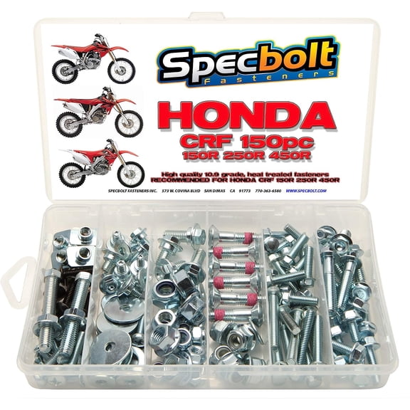 150pc Specbolt Fasteners Brand Bolt Kit fits CRF 150 250 450