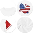 thumbnail image 3 of CCRFTGI American 4th of July Shirts for Children Girls Size 7 USA Shirts Funny American Flag Stars Heart Summer Freedom T-Shirts Independence Day Girls Fashion Tshirts White 9-10 Years, 3 of 5