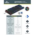 thumbnail image 2 of Teclado Gamer Yeyian YAT1804 Alambrico USB Switch Azul retroiluminacion RGB Antighosting 87 teclas resistente a polvo y derrames Windows7/8/10, 2 of 14