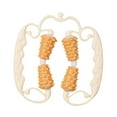 thumbnail image 2 of Rodillo de masaje muscular de mano para celulitis, herramienta de masaje de fascia con 4 ruedas para esculpir, corredores y gimnasios. Beige, 2 of 7