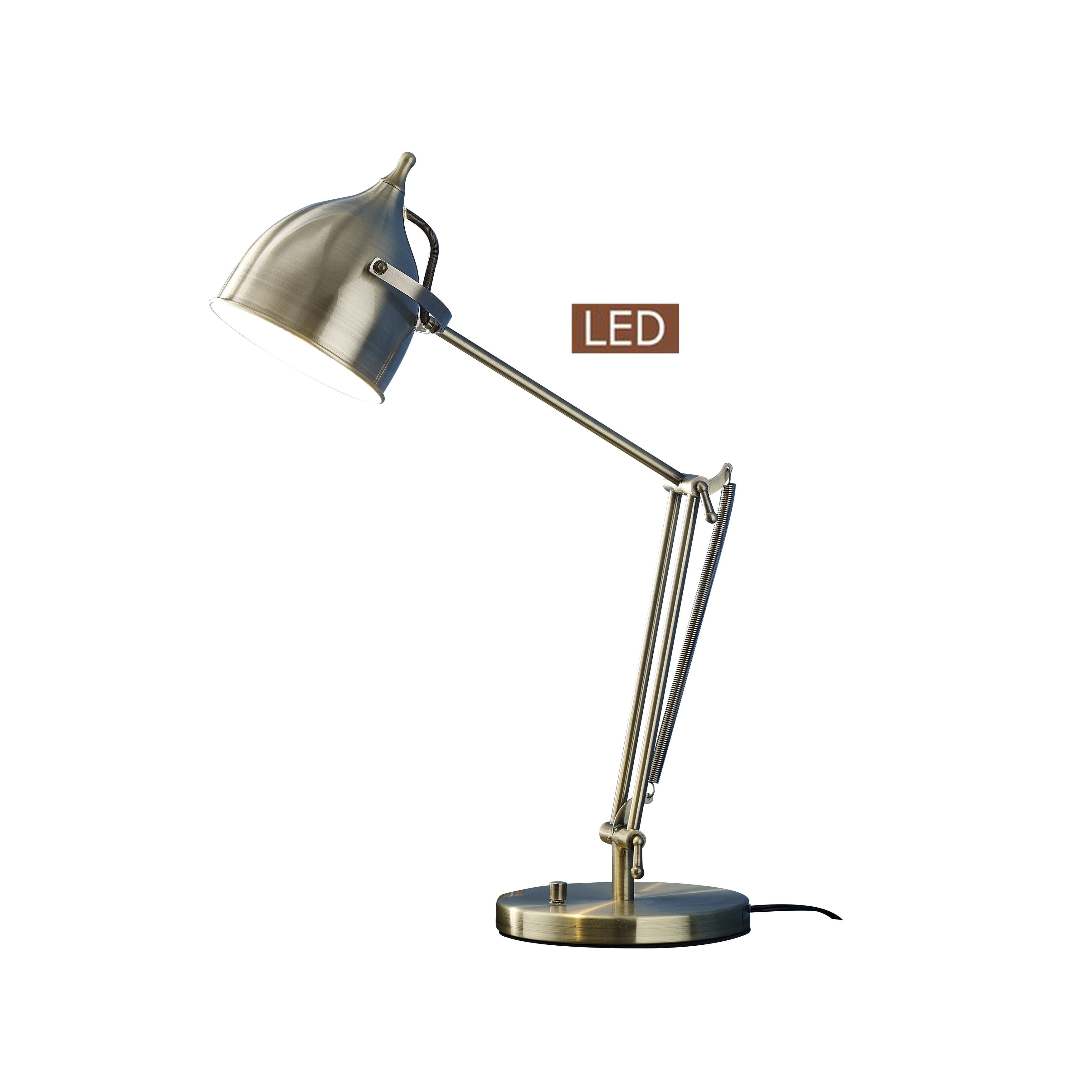 Caprice Adjustable Bronze LED Desk Lamp with Dimmer Switch