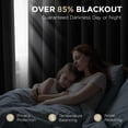 thumbnail image 3 of Cortina Joydeco Blackout con aislamiento térmico de 132 x 137 cm, color negro, 3 of 9