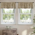 thumbnail image 2 of LALILO Kitchen Curtain Valance Stop Awesome Card With Lovely Rod Pocket Window Curtain 52"x 18" Set of 2, 2 of 7