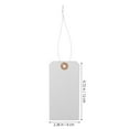 thumbnail image 2 of Worgeous 100PCS Blank Label Tags with Wire Versatile Paper Tags for Clothing Shoes Bags, 2 of 8