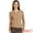 Camel, variant on Women's Lightweight Button Crew Neck Cardigan M Camel