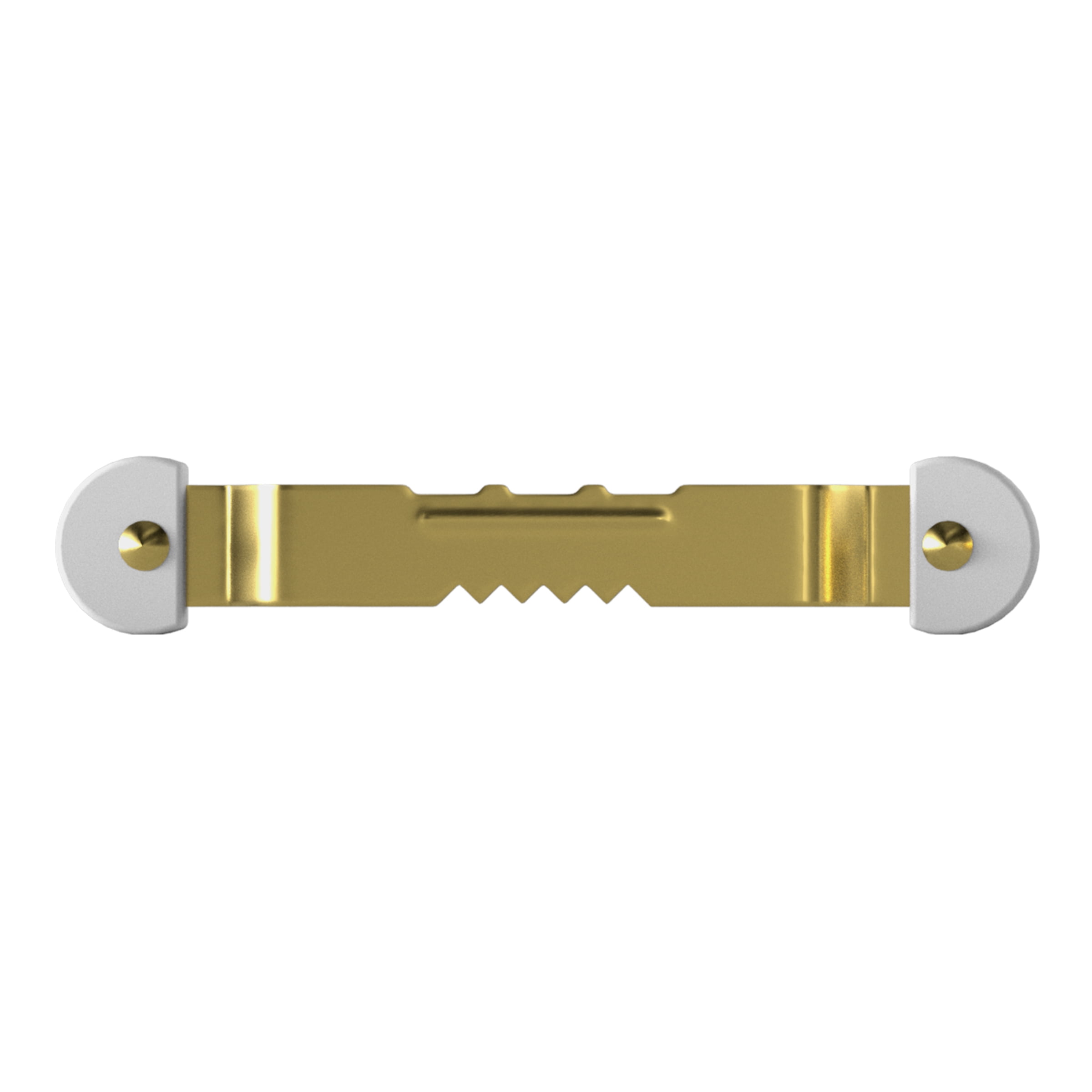 (3 pack) Ook Sawtooth Picture Hangers, Small Mirror Hangers, Steel, Brass Finish, Gold, 14 pack