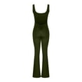 thumbnail image 6 of cfhntfmh Women‘s Yoga Jumpsuits Workout Sleeveless Tank Tops Bell Bottoms Flare Rompers Backless Gym Bodysuit, 6 of 6