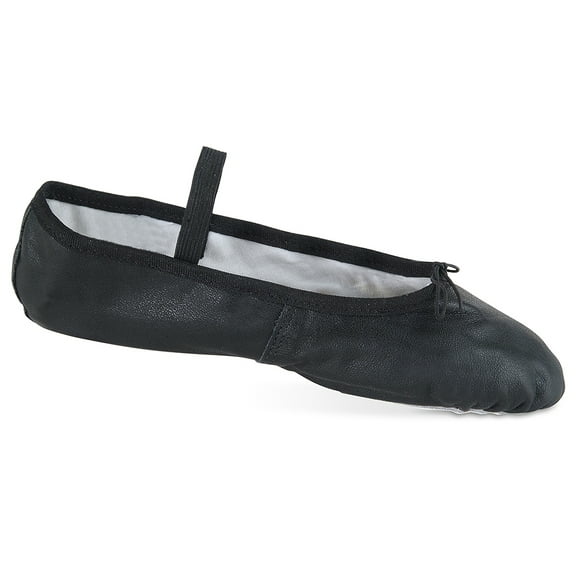 Dance Shoes Danz N Motion Ballet 7.5 Adult Black Full Sole Classical Leather Le
