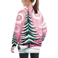 thumbnail image 4 of Girls Sweatshirt Pullover Crewneck Oversized Pullover Cotton Clothes Printed Long Sleeves Tops Casual Fleece Sweater with Pocket Fall Winter Warm Sweatshirts Kids Hoodies, 4 of 6