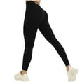 thumbnail image 2 of Maoxin Leggings for Women Women Patchwork High Waist Stretch Strethcy Fitness Leggings Yoga Pant Leggings for Women Tummy Control Black M, 2 of 7