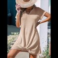 thumbnail image 2 of Vestido Informal con Cuello en V y Protección Solar, Color Caqui, Talla S, 2 of 6