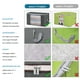 thumbnail image 2 of 4 Piezas Bolsas De Almacenamiento De 90 L, Caja De Almacenamiento De Ropa Grande, Caja De Almacenamiento Plegable con Tapa, Grande para Ropa, Edredones, Ropa De Cama, Gris, 2 of 5