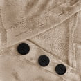 thumbnail image 4 of AherBiu Pajamas Sweatshirt for Women Fleece Plush Hoodie Long Sleeve Button Pullover Tops Winter Clothes, 4 of 7