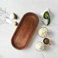 thumbnail image 2 of Large Wooden Dough Bowl - Dark Burnt Acacia Wood Dough Bowl - Handmade Decorative Bowls for Home Decor, Bathroom, Kitchen Counter, & More - Large Dough Bowl for Decor, Cosmetics, Keys, & More, 2 of 9