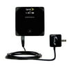 Gomadic Intelligent Compact AC Home Wall Charger suitable for the Sierra Wireless AirCard W801 Mobile Hotspot - High output power with a convenient, f