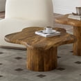 thumbnail image 3 of Pemberly Row Mid-Century Modern Solid Wood Small Coffee Table Walnut, 3 of 7