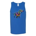 thumbnail image 2 of Wild Bobby, Colorful Dachshund Is My Spirit Animal Lover Mens Graphic Tank Top, Royal, Medium, 2 of 3