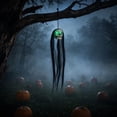 thumbnail image 4 of Outdoor Halloween Decorations Halloween Yard Decor, Long Hair Skull Ghost Prop with Flashing Led Eyes for Porch, Tree, Escape Room, Halloween Ghost Decor, 4 of 8