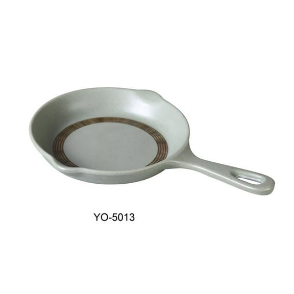 Yanco YO-5013 13 x 8.5 x 1.5 in. Yoto Melamine Pot Plate with Handle, Matte - 21 oz - Pack of 12
