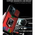 thumbnail image 4 of CoverON For Apple iPhone 13 Pro Max Case, KickStand Ring Credit Card slot Camer Cover Phone Magnetic holder, Red, 4 of 7