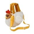 thumbnail image 2 of Bolso de felpa con correa ajustable, bolso cruzado de gallina de dibujos animados para ir de compras, regalo de cumpleaños, 2 of 8