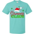 thumbnail image 3 of Inktastic Granny Claus with Christmas Santa Hat and Snowflakes T-Shirt, 3 of 5