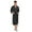 Black, variant on Seductiva Clothing Women's Lightweight Robe Couple Long Cardigan Hotel Home Wear Bathrobe Bathrobe Bathrobe Nightgown Soft Lightweight