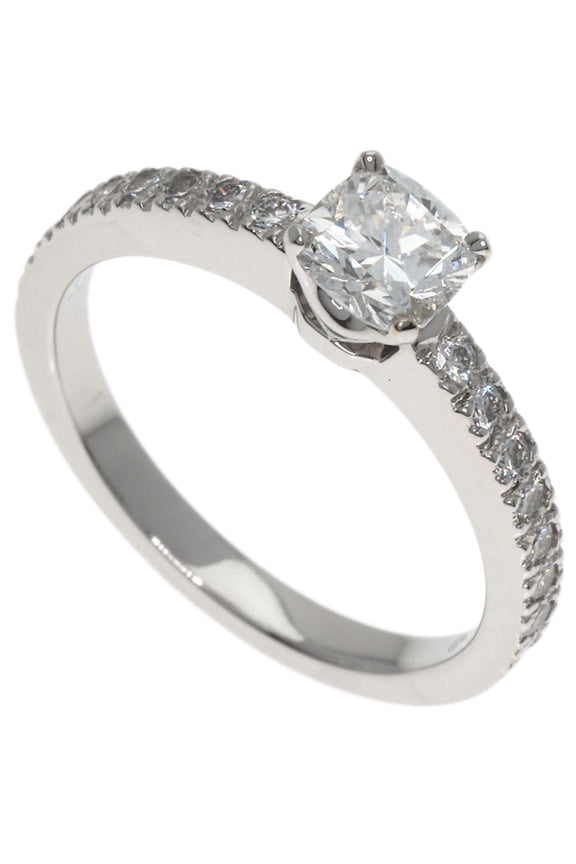 Pre-Owned Tiffany & Co. Solitaire Diamond Ring in Platinum PT950 for Women.