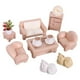 thumbnail image 2 of Muebles para casa de muñecas, manualidades, sofá en miniatura, mesa de té, juguete, juego de rol 12 piezas, 2 of 9