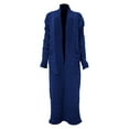 thumbnail image 4 of Comdrip Long Cardigans for Women! Long Cardigans for Women Open Front Cable Knit Cardigan Open Front Oversized Draped Sweater Outerwear Fall Cardigans for Women Blue M, 4 of 4