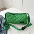 thumbnail image 3 of 6643 Bolso bandolera gran capacidad bolso casual algodón bolso retro con bordado rombos-PZ20231005006443 Verde, 3 of 9