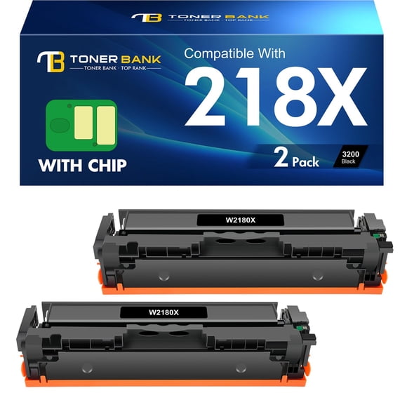 W2180X 218X Black Toner Cartridges 218A Compatible Replacement for HP 218X W2180X 218A Color Pro MFP 3301fdw 3301cdw 3301sdw 3201dw Printer Ink Set W