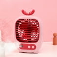 thumbnail image 2 of SDJMa Portable Air Conditioner, 3-IN-1 Evaporative Air Cooler Fan with 3 Speeds & 2 Spray Modes, USB Rechargeable Personal Mini Desk Fan for Room Office Camping （Cute Deer Style), 2 of 8