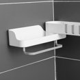 thumbnail image 3 of Organizador Del Soporte Del Estante Del Estante de Bnco + gris perfecl estante de la esquina de la ducha, 3 of 8