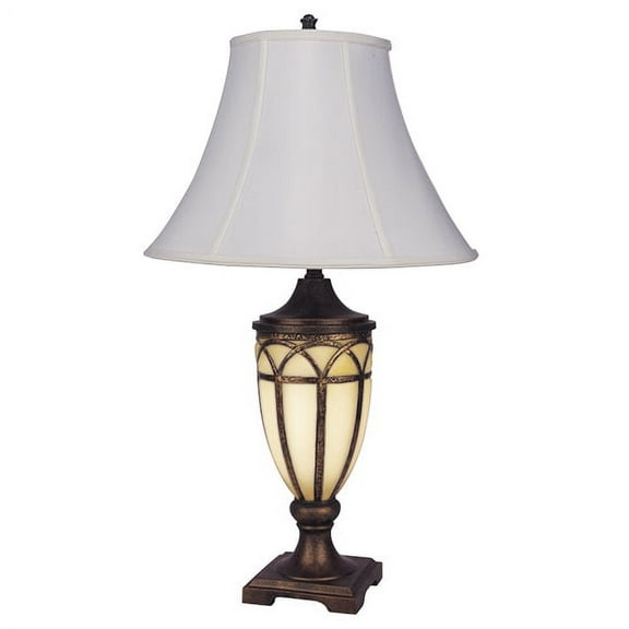 NEW Painted Antique Gold Base, 7-watt Night Light Bulb Included, Socket Switch, 30" Table Lamp 8332