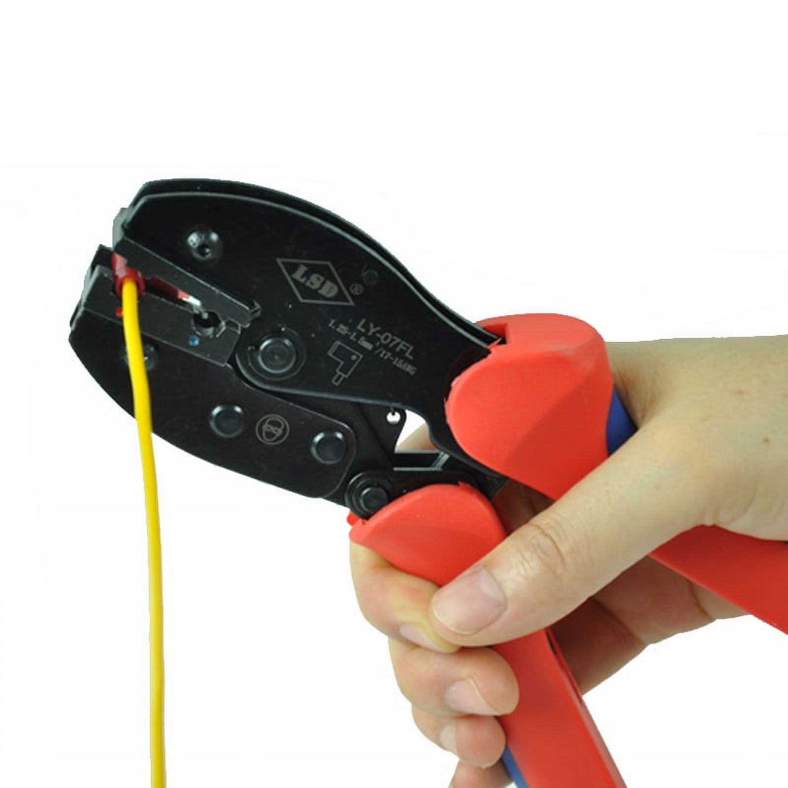 1.25-2.5mm² Ratchet Crimping Tool , Tab Flag Terminals Crimp Tool for Non Insualted Flag Type Terminals ,Durability That Lasts